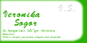 veronika sogor business card